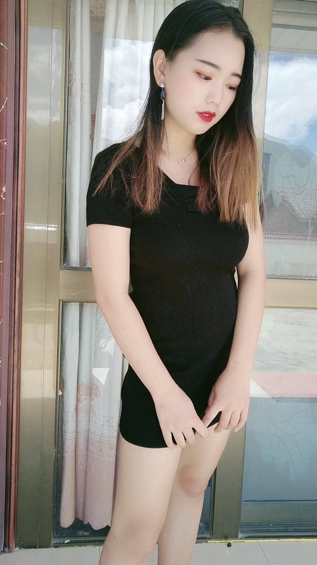 长筒黑丝袜美腿包臀裙SN14