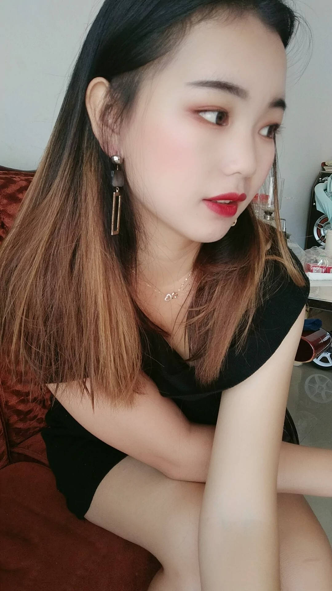 长筒黑丝袜美腿包臀裙SN14