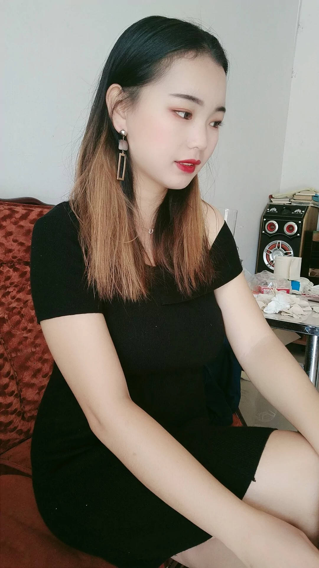 长筒黑丝袜美腿包臀裙SN14