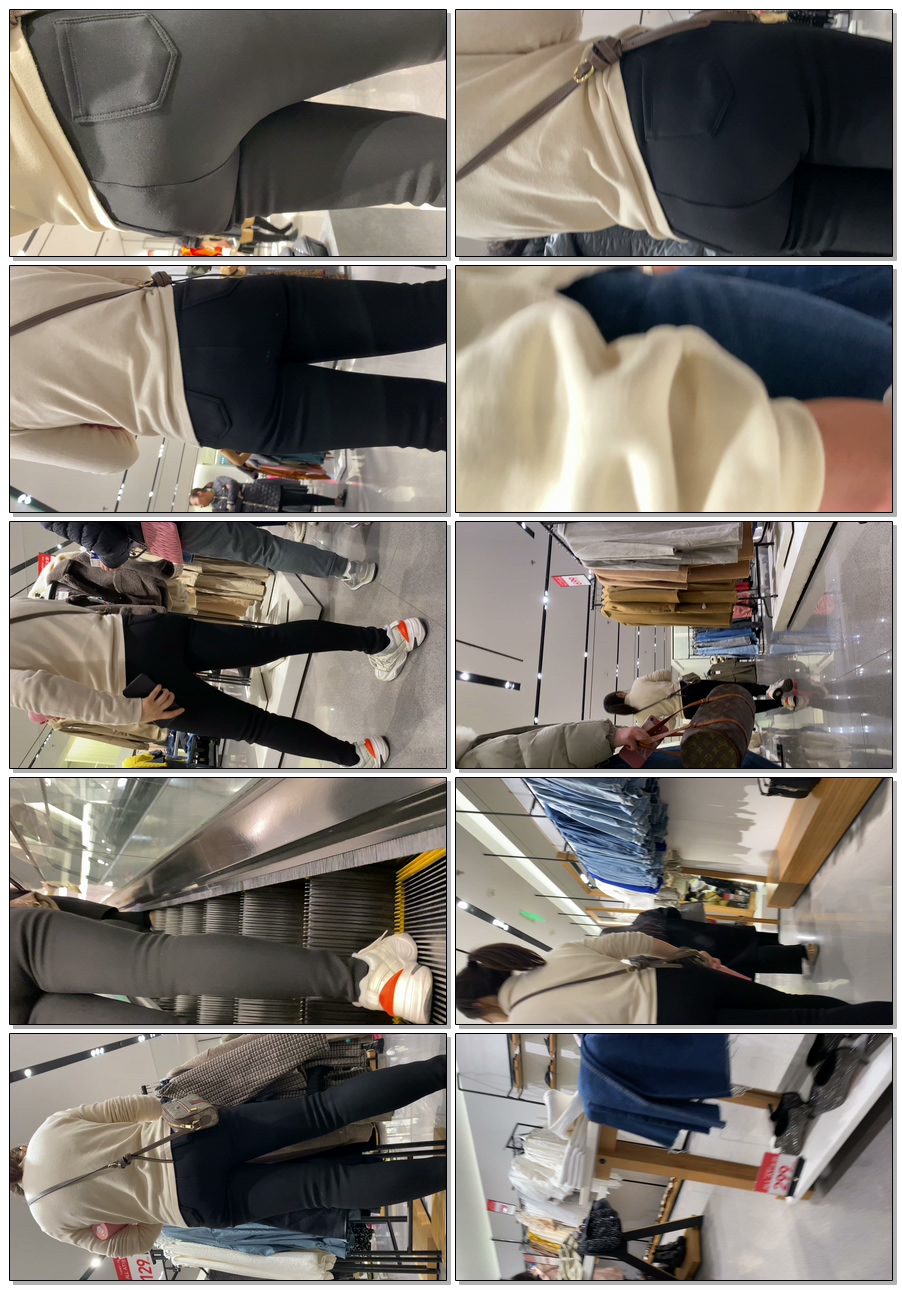 紧身饱满圆润黑裤少妇（积分128）