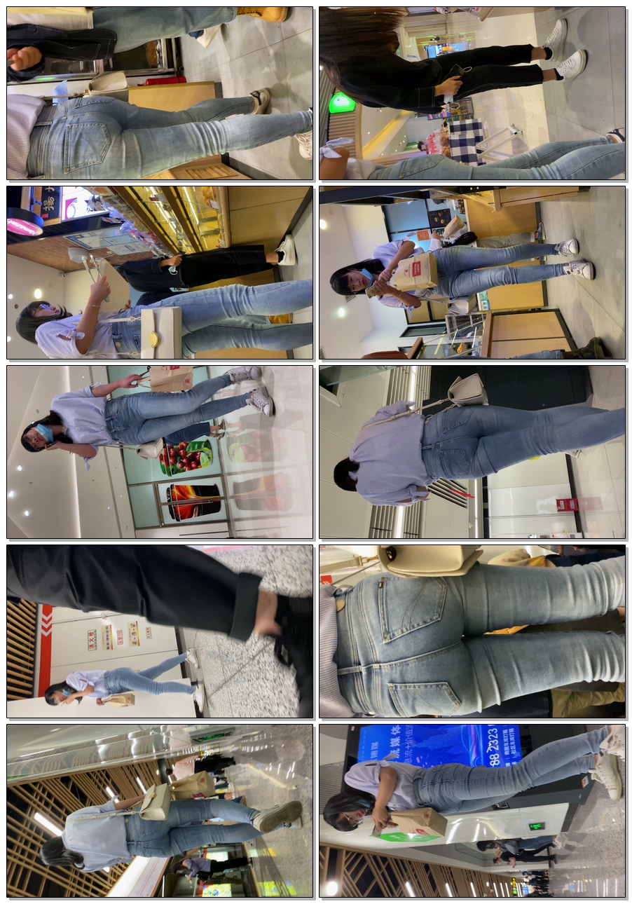 【积分369】中秋献礼饱满灰牛仔丰臀美女