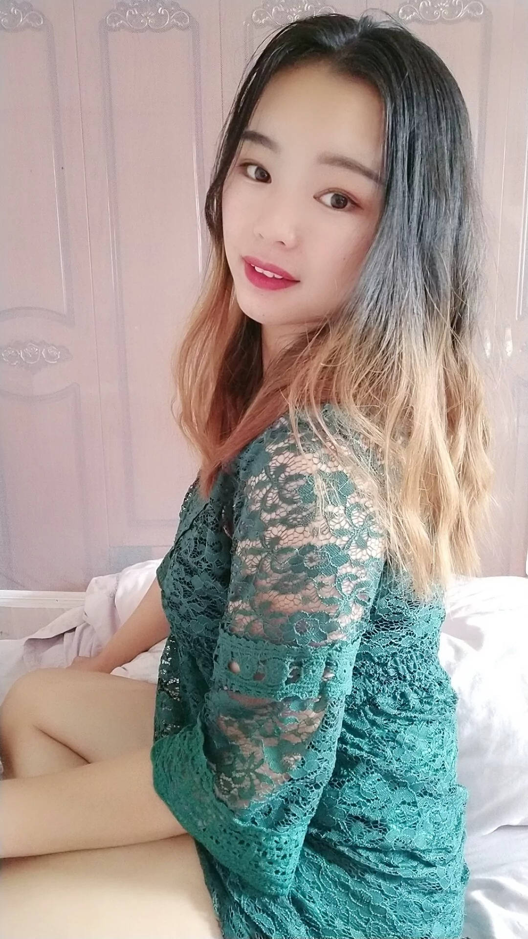 超短裤极品修长黑丝美腿白色鱼嘴高跟SN17