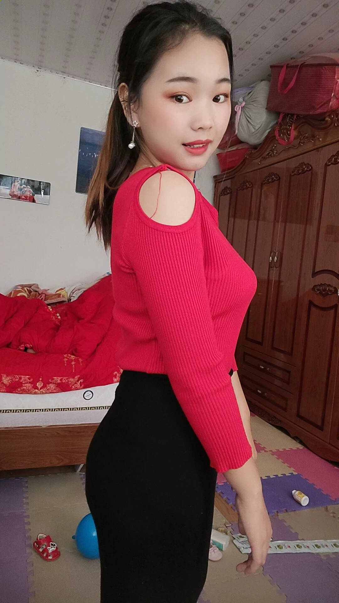 豹纹高跟灰丝美腿气质美女SN9