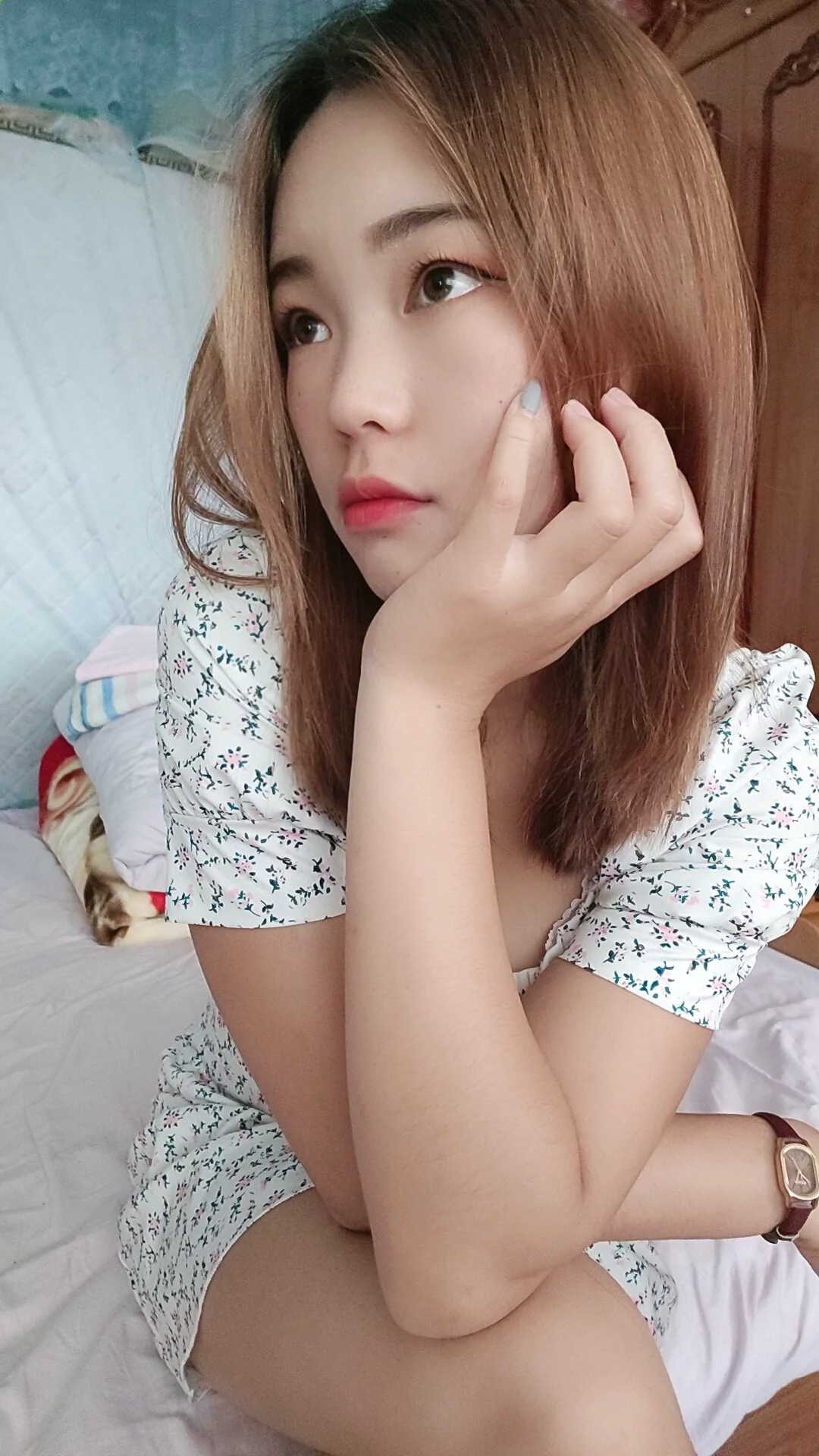 阿桃碎花连衣裙SN101
