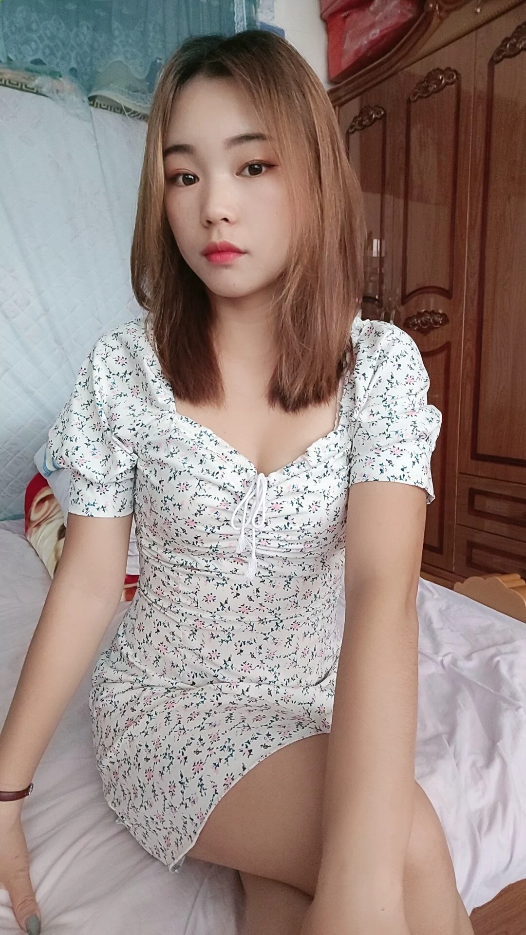 阿桃碎花连衣裙SN101