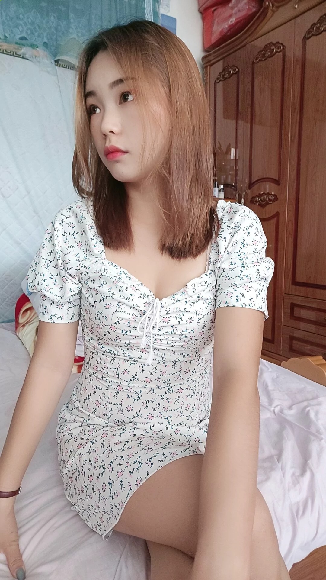 阿桃碎花连衣裙SN101