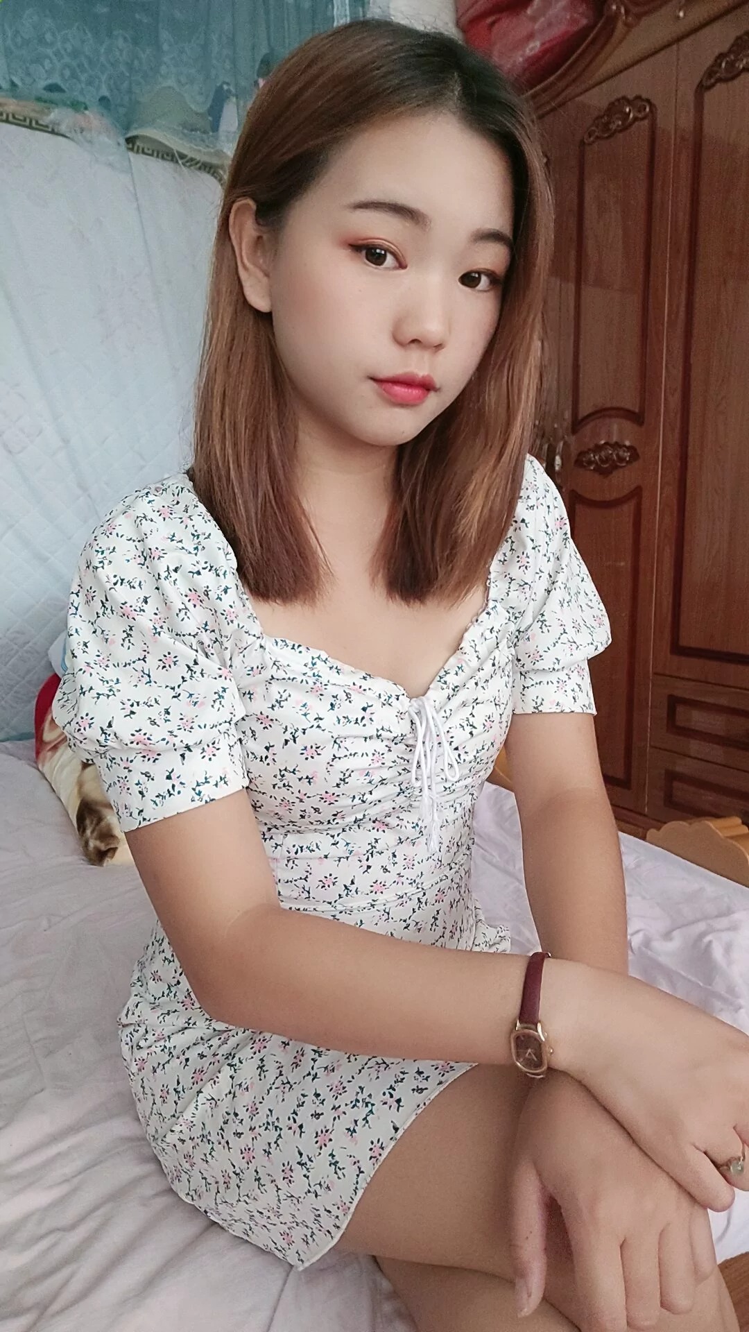阿桃碎花连衣裙SN101