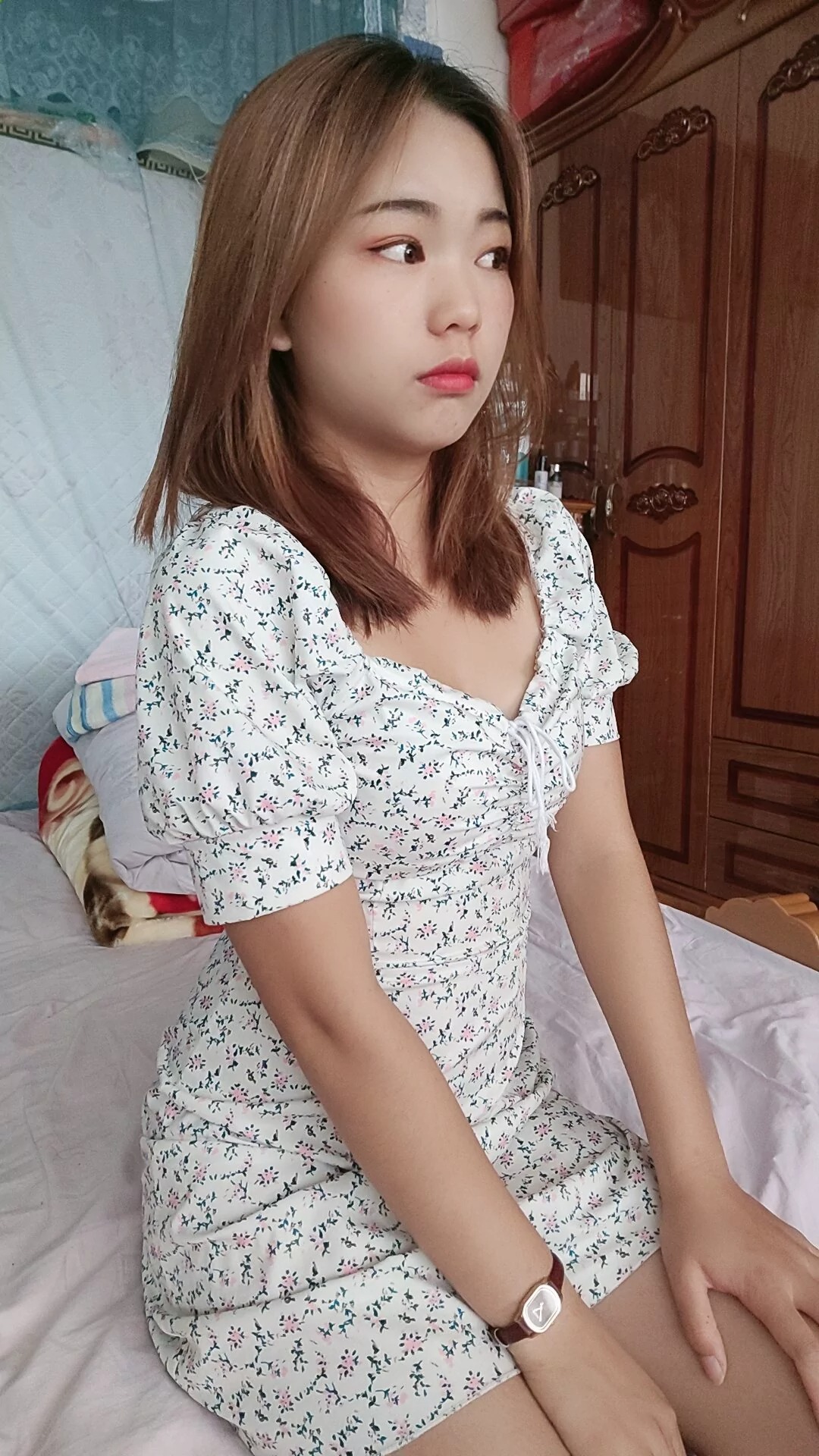 阿桃碎花连衣裙SN101