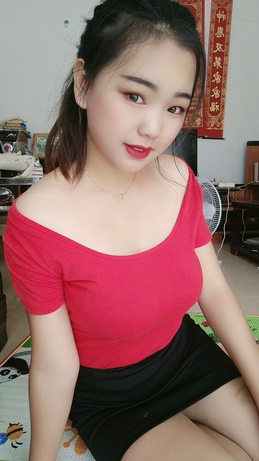 阿涛黑色包臀裙SN23