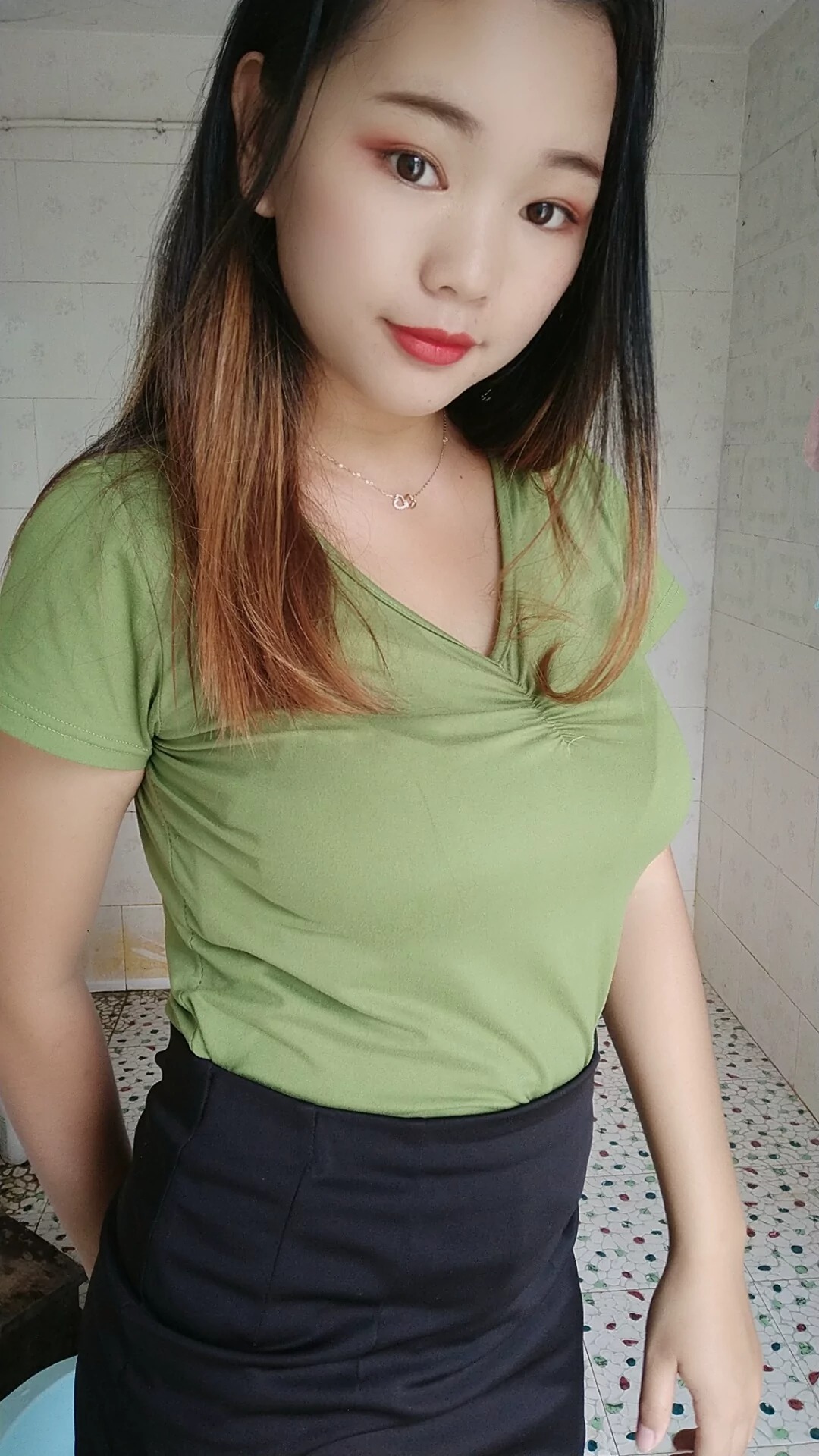 阿桃黑色包臀裙SN35