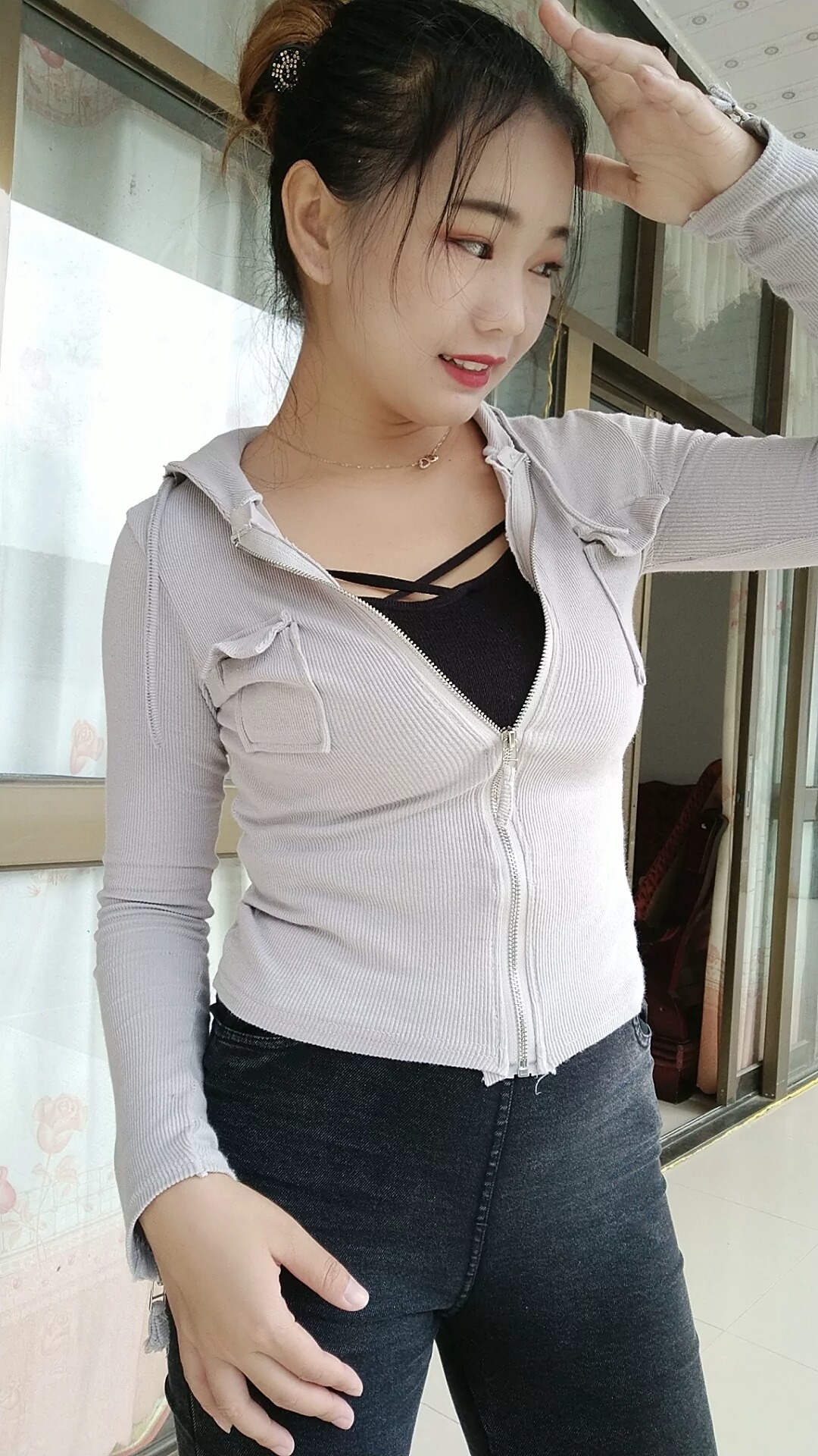 阿桃黑色紧身裤SN38