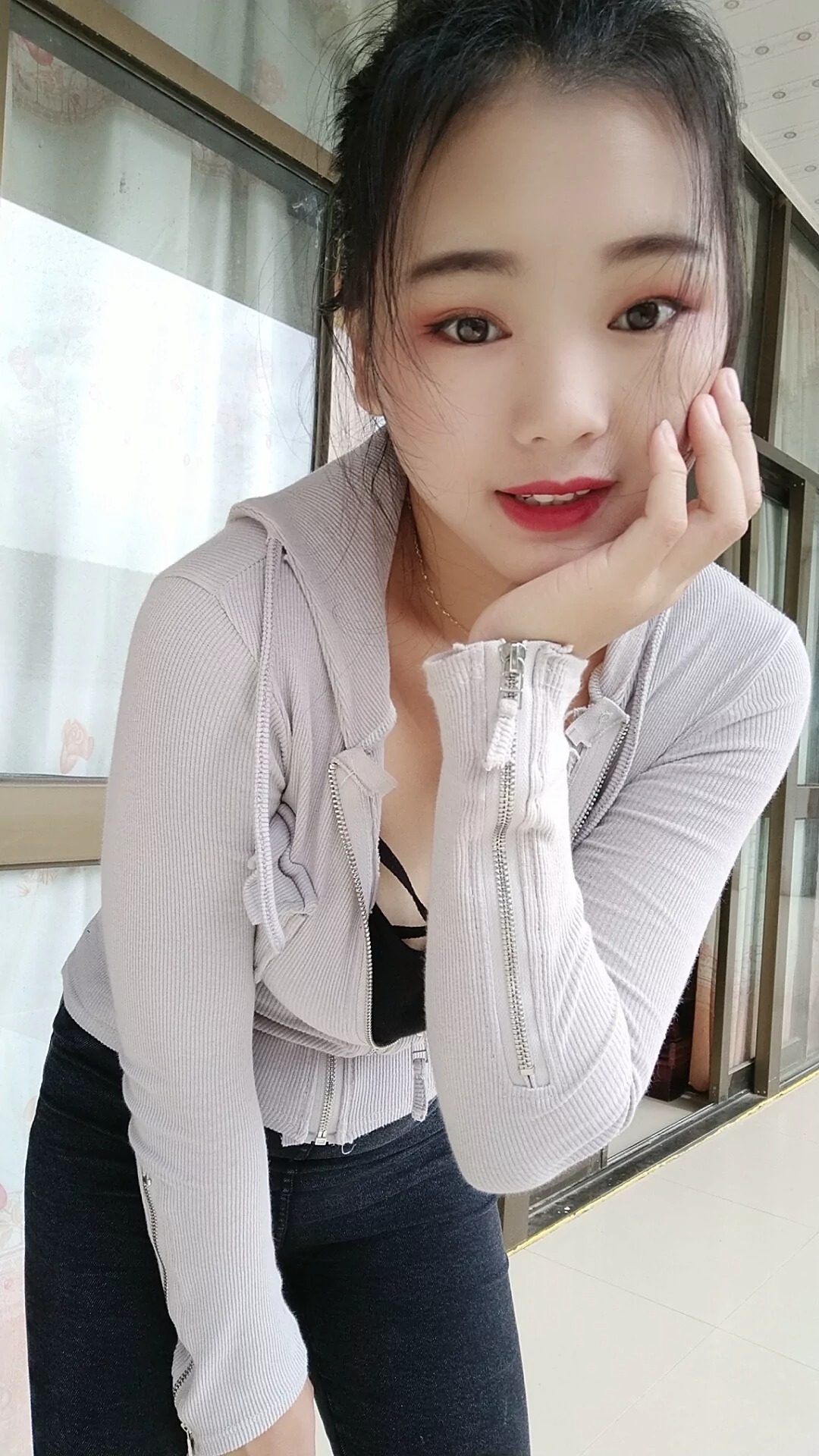阿桃黑色紧身裤SN38