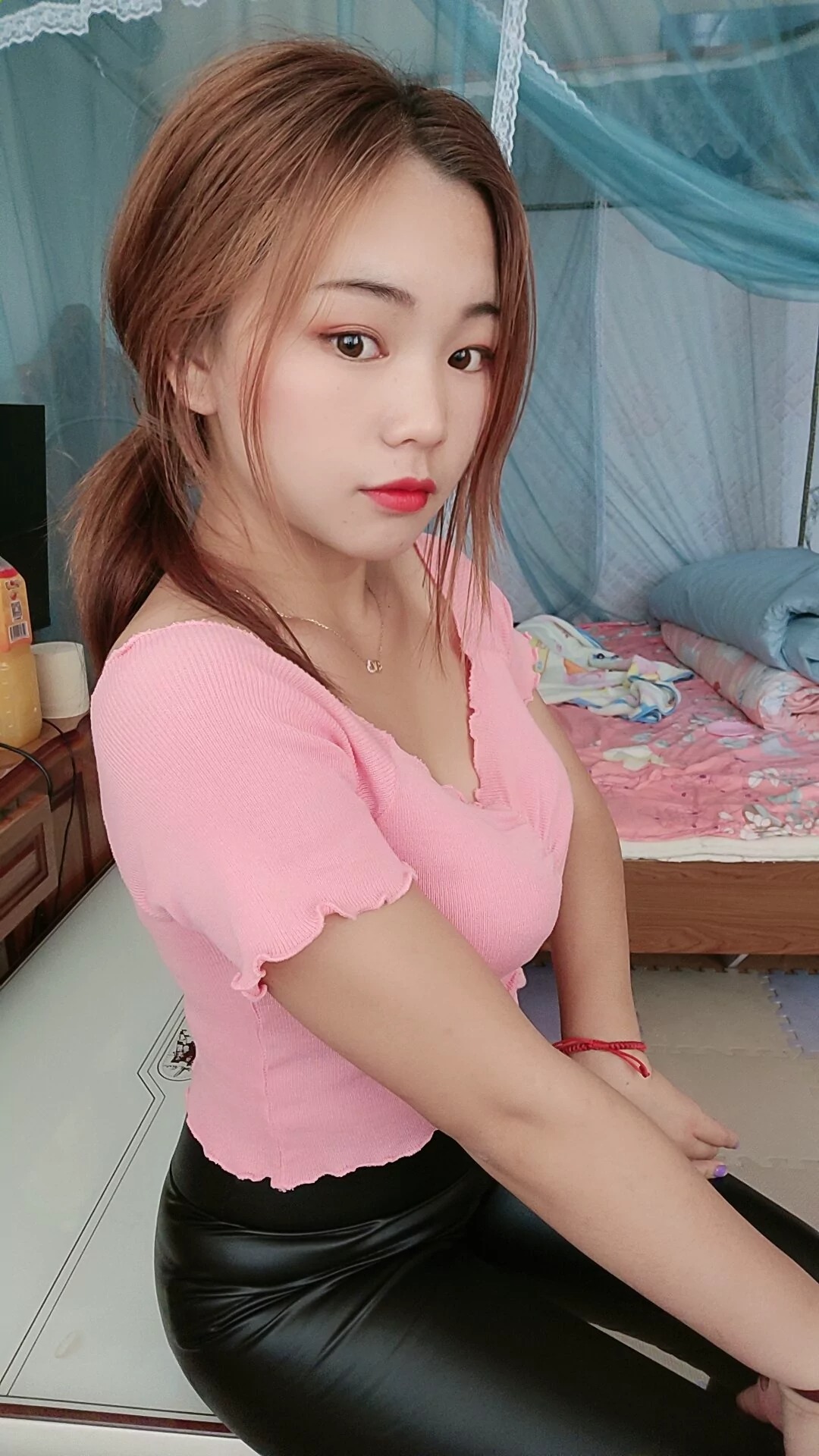 阿桃皮裤SN49