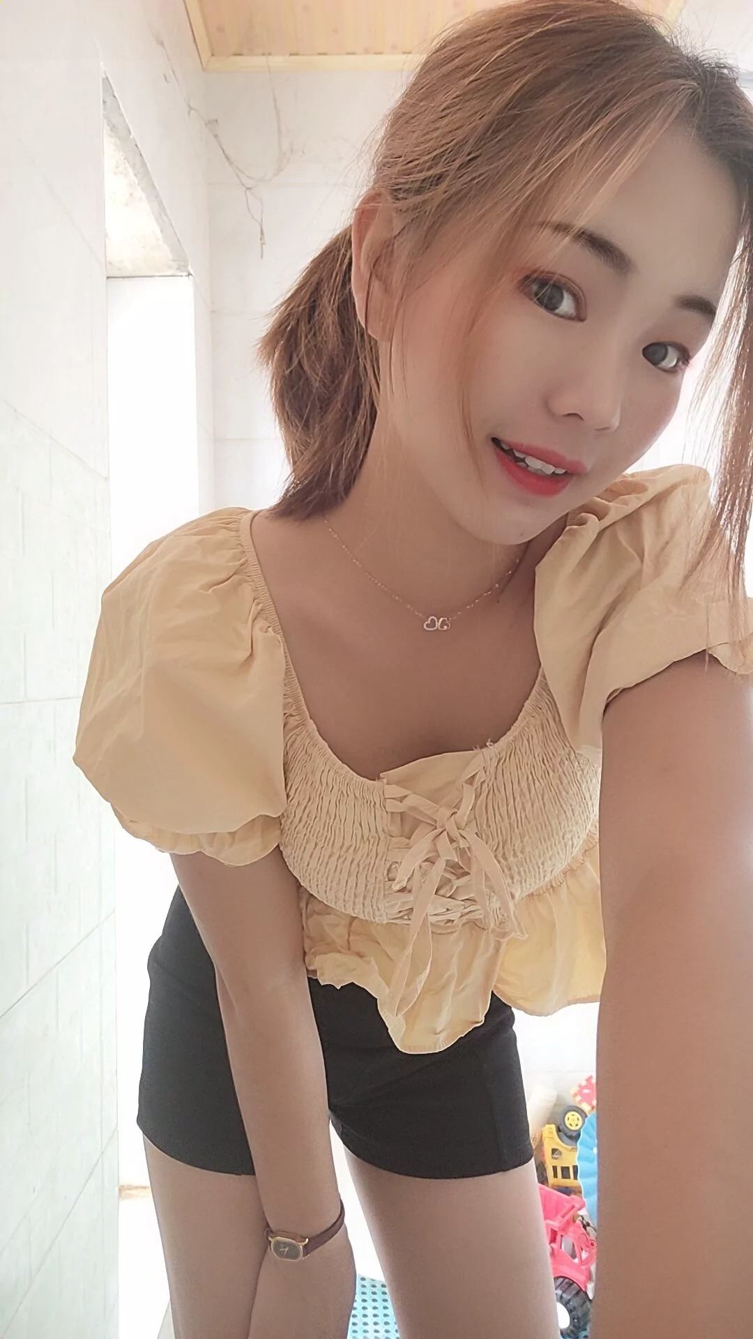 阿桃黑色短裤SN76