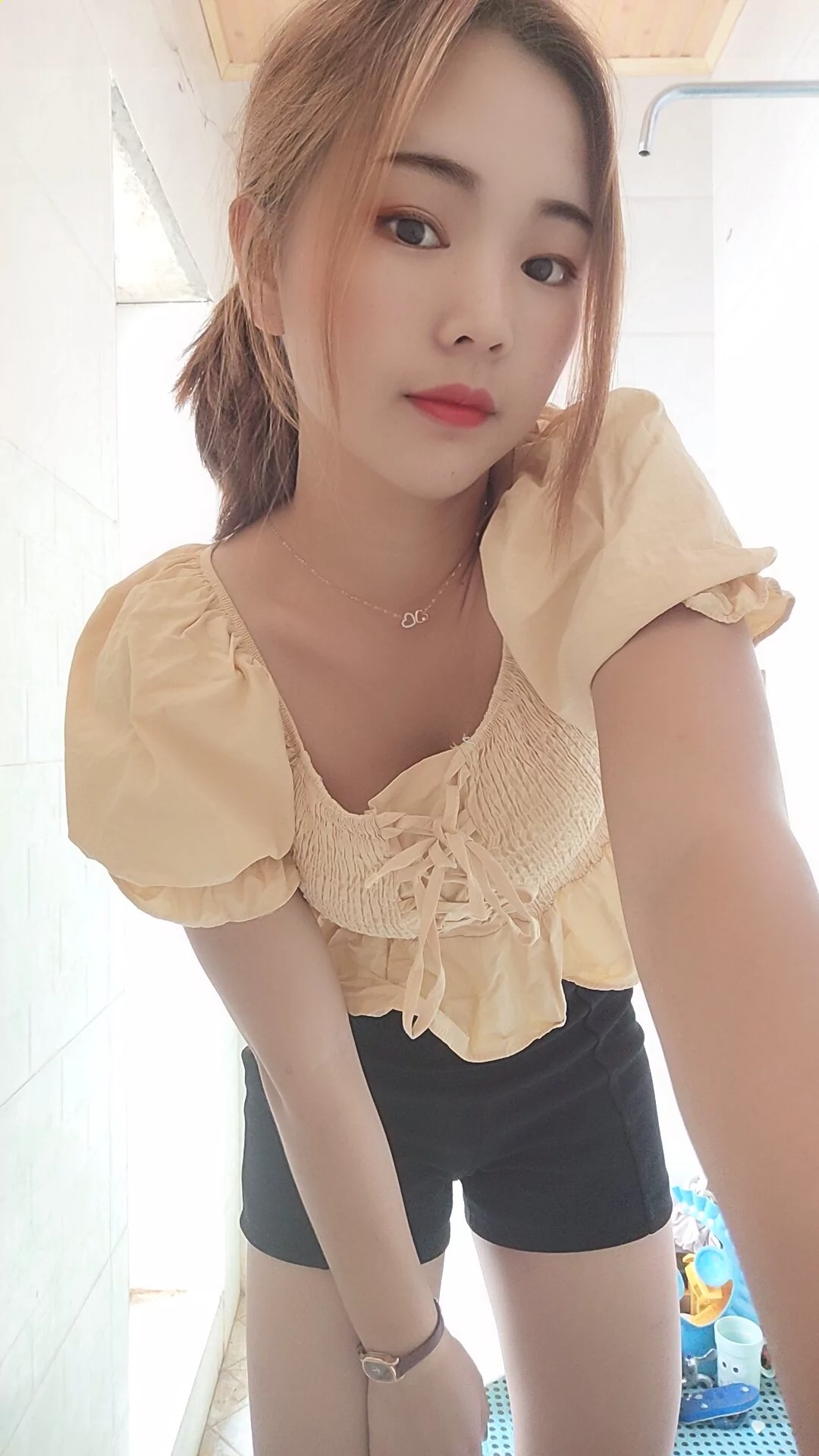 阿桃黑色短裤SN76