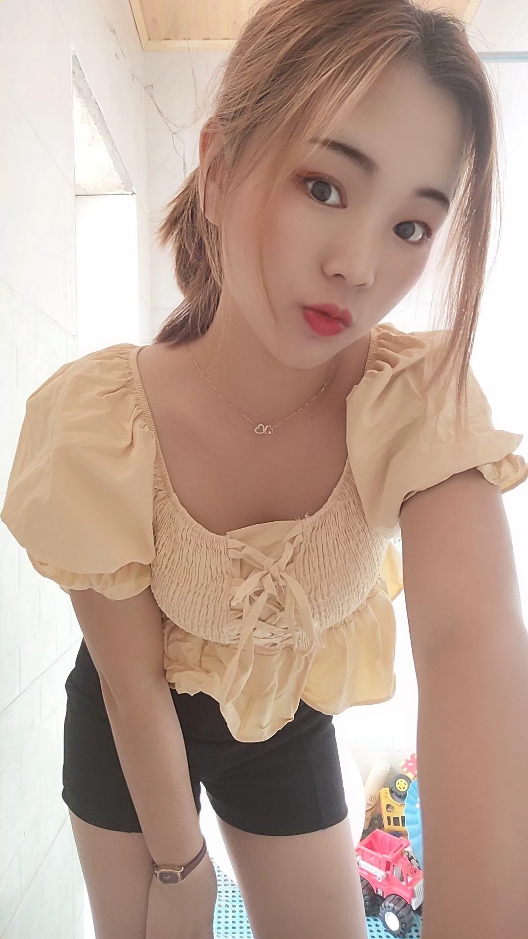 阿桃黑色短裤SN76