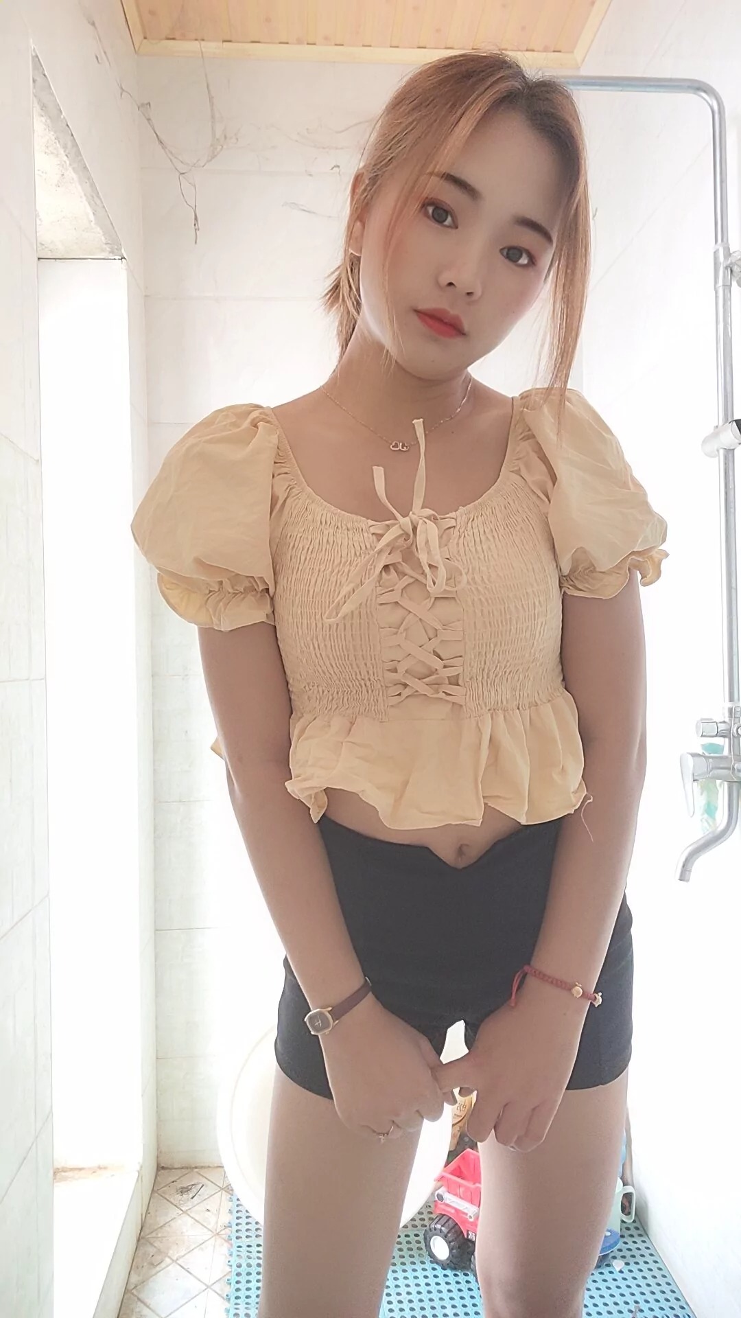 阿桃黑色短裤SN76