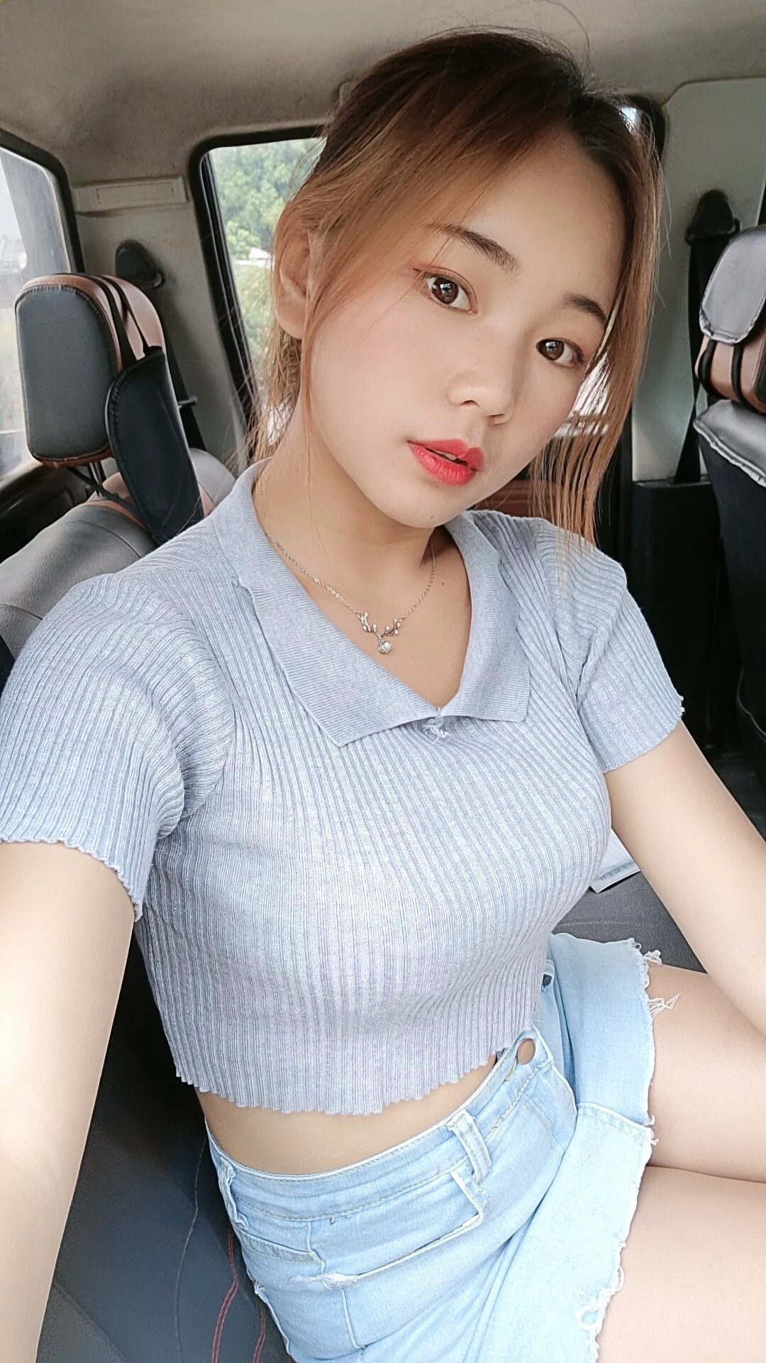 阿桃牛仔短裙SN79