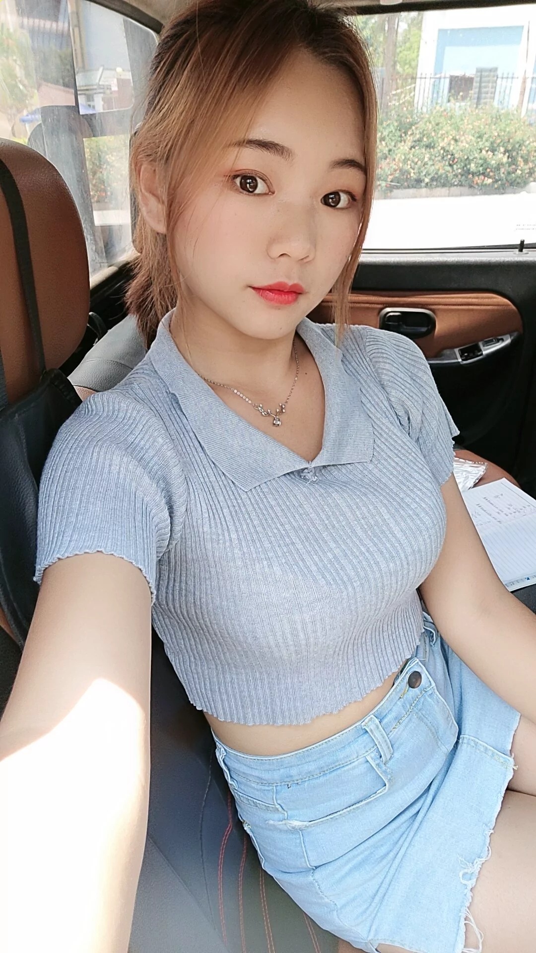 阿桃牛仔短裙SN79