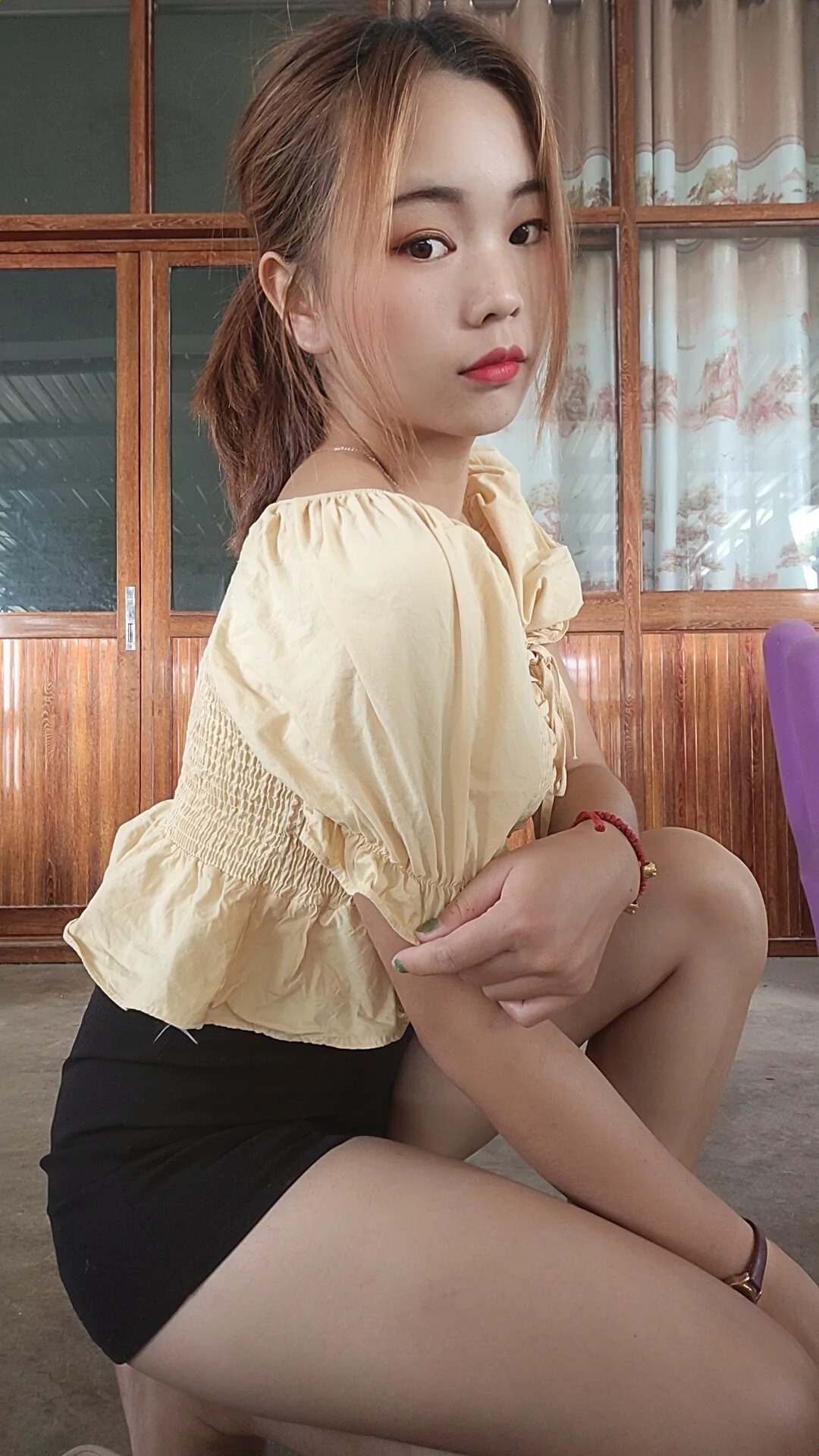 阿桃黑色短裤SN82