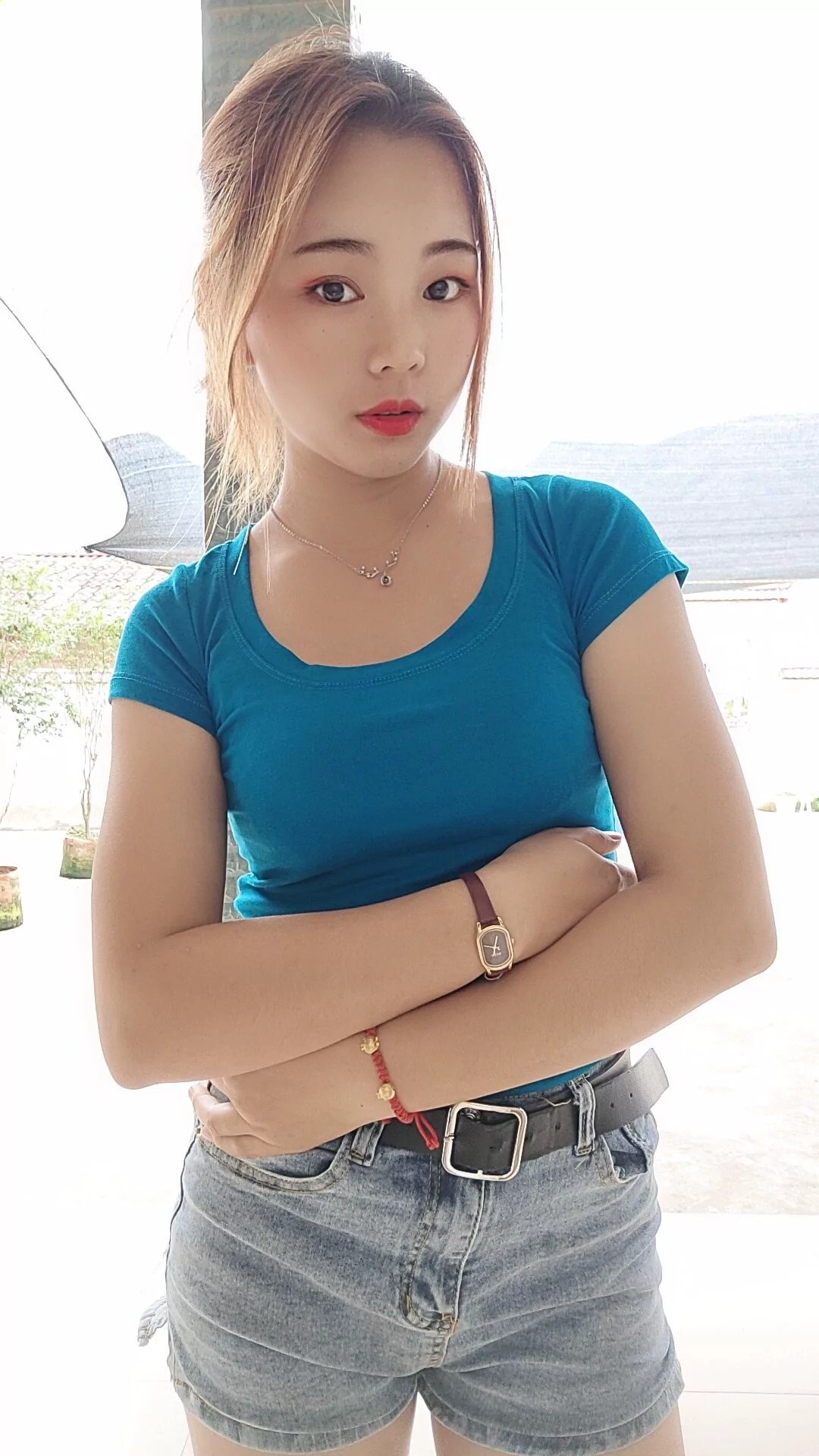 阿桃牛仔热裤SN87