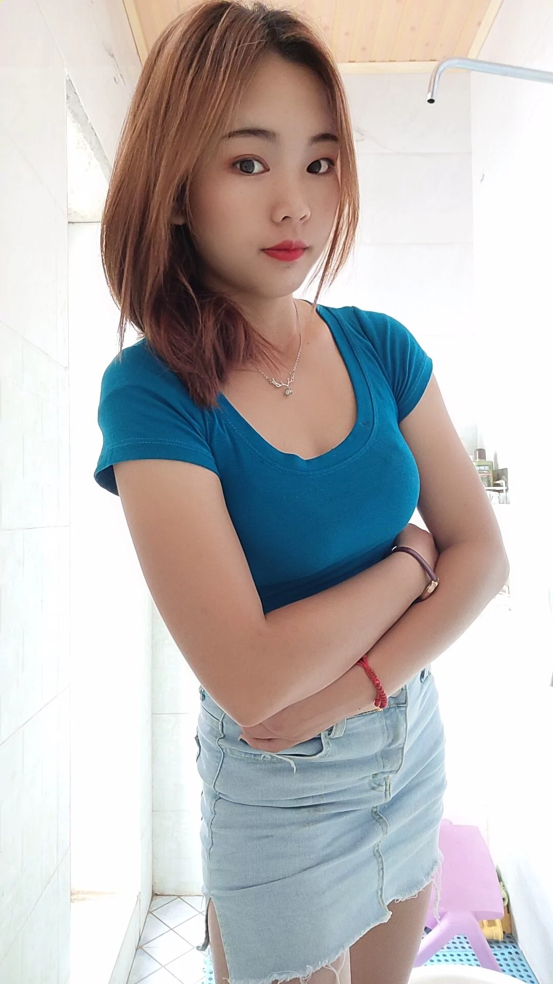 阿桃牛仔超短裙SN89