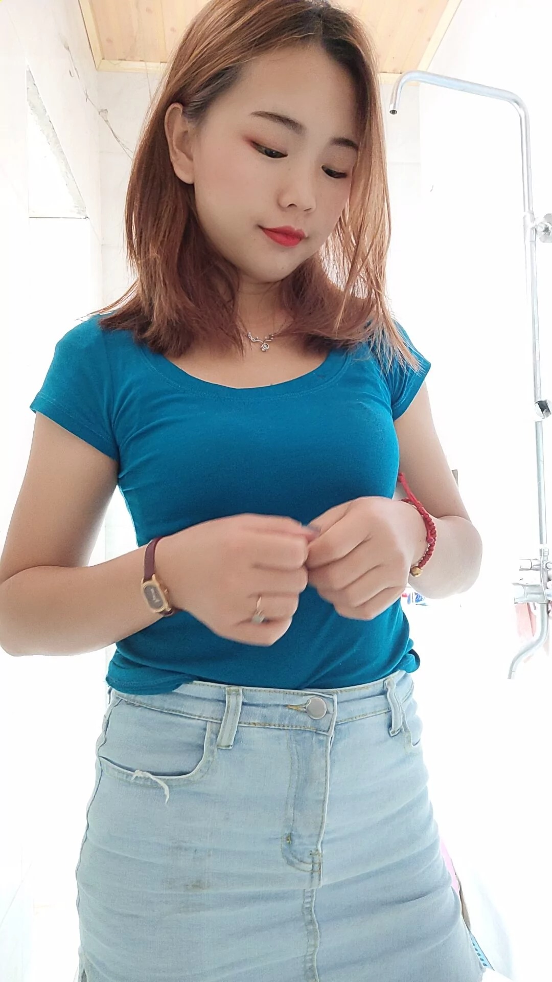阿桃牛仔超短裙SN89