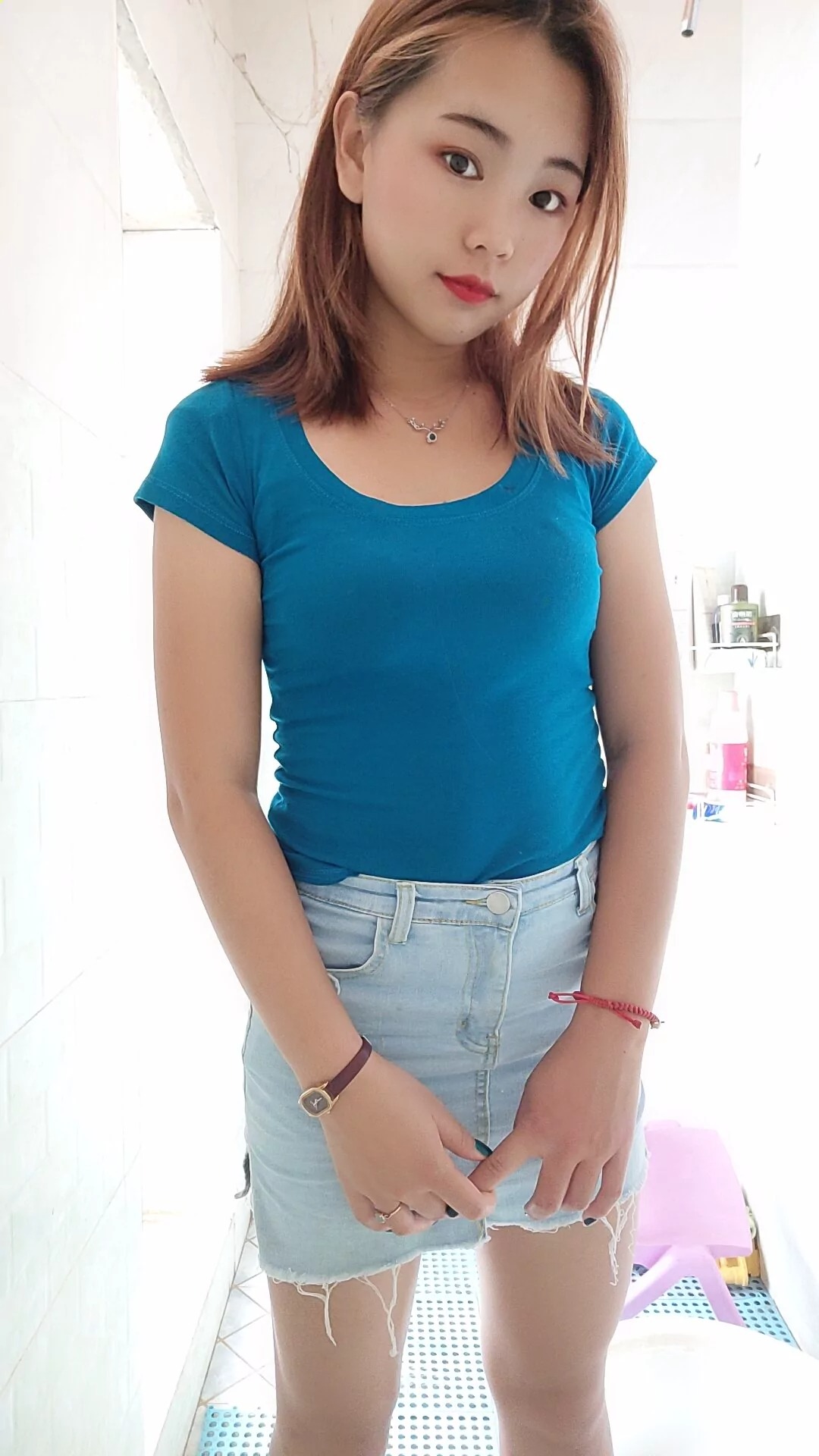 阿桃牛仔超短裙SN89