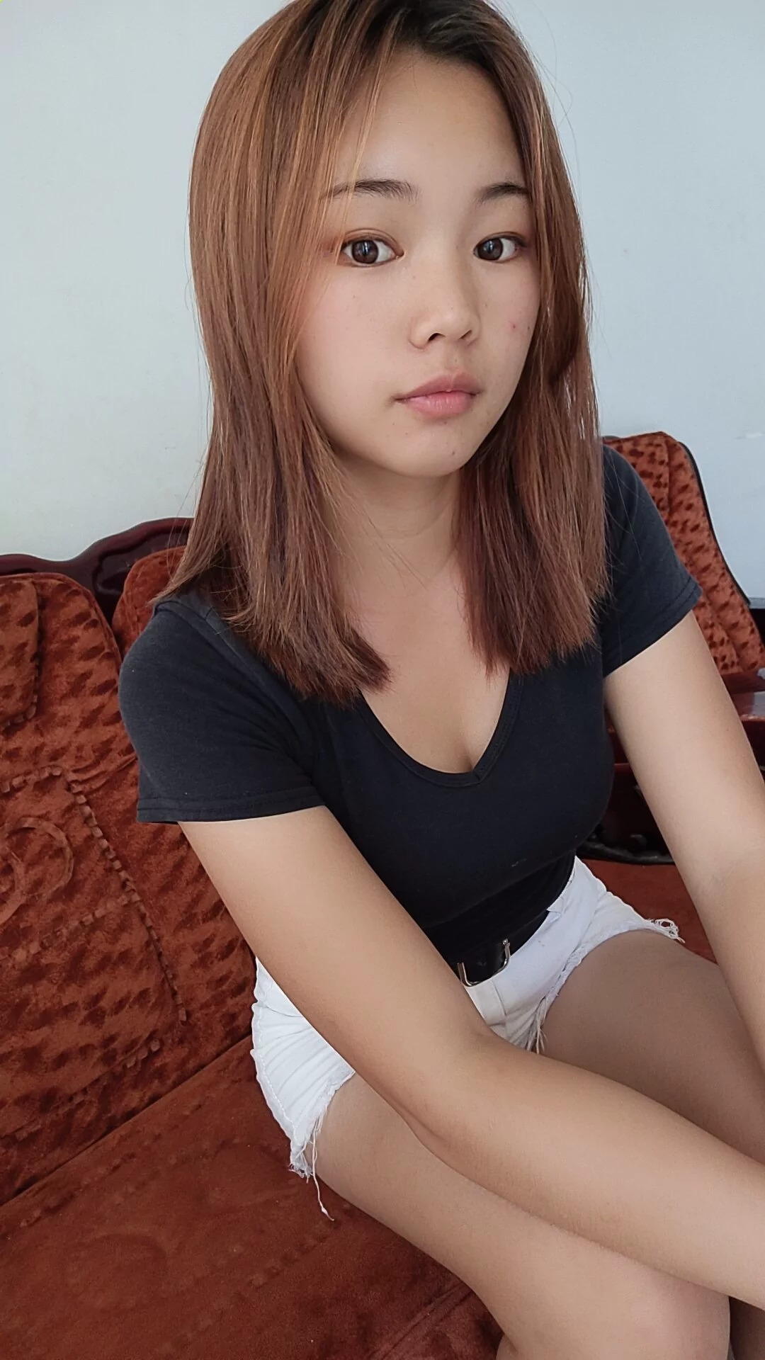 阿桃白色超短裤SN96