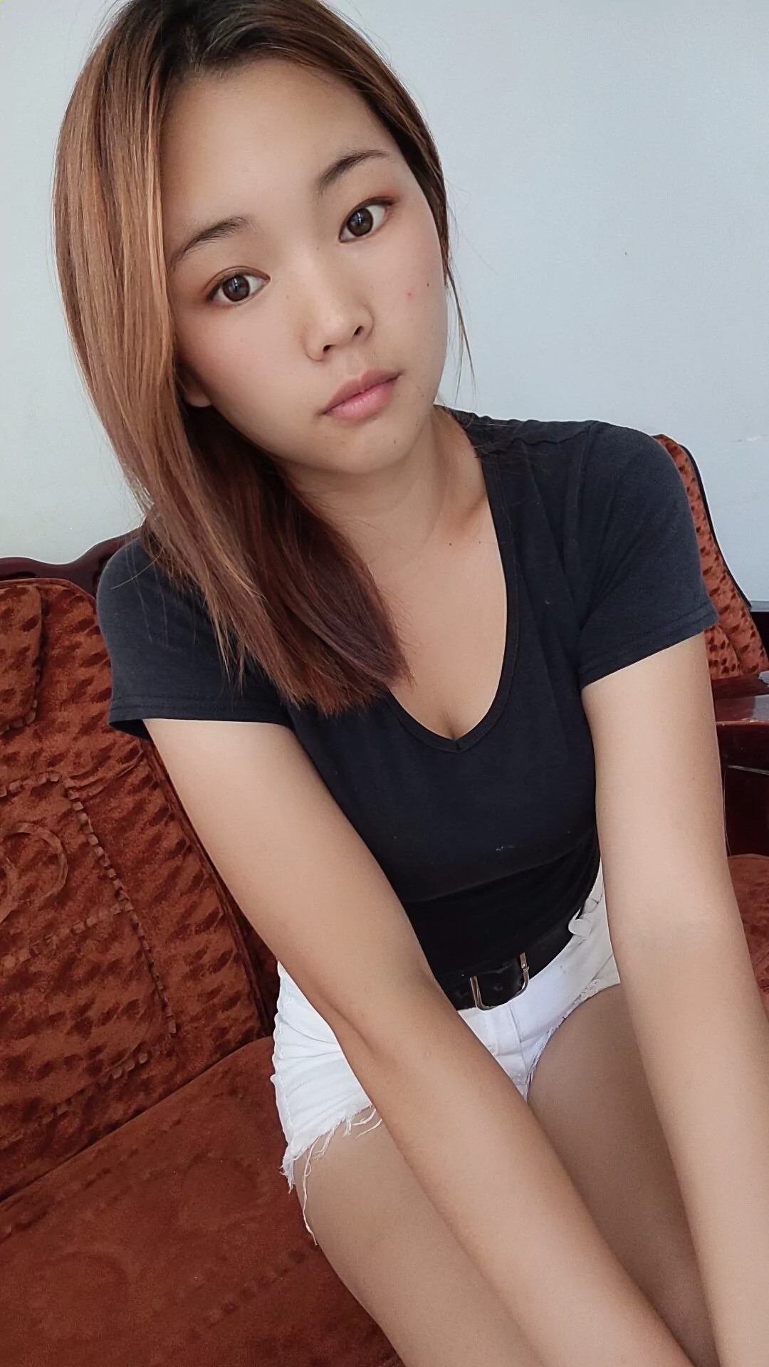 阿桃白色超短裤SN96