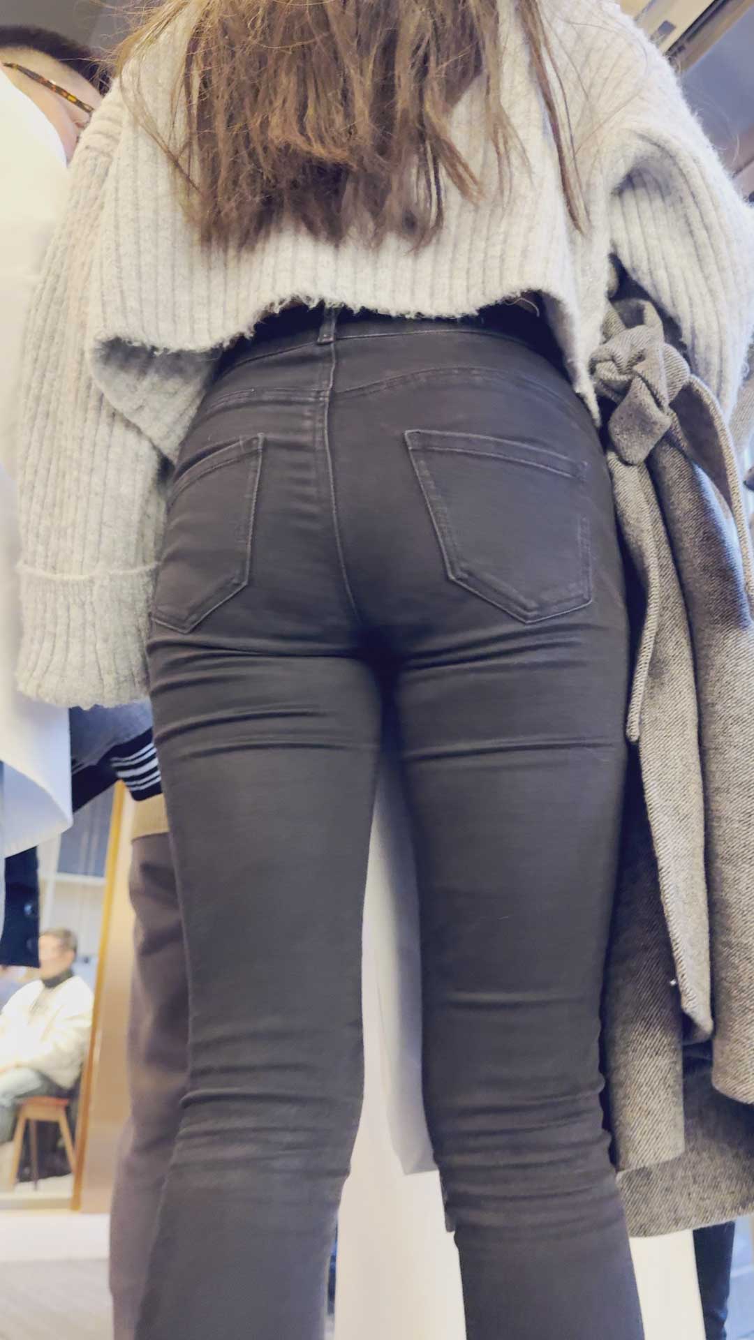 〖精品/牛仔裤〗黑色紧身裤牛仔裤真紧