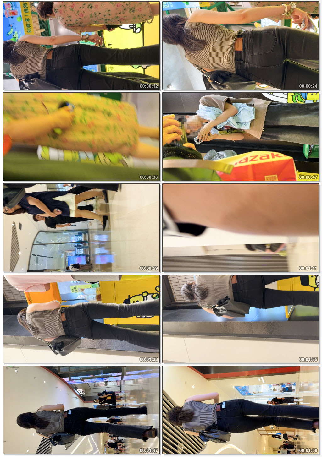 〖精品/牛仔裤〗黑紧牛大长腿美女逛街【MP4/830MB】